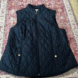 Women’s Croft and Barrel size large navy quilted vest